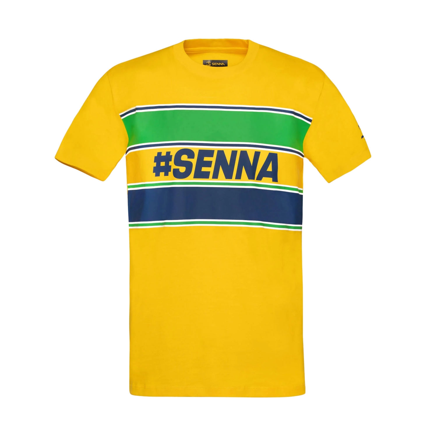Koszulka t-shirt męska Hashtag żółta Senna 2025