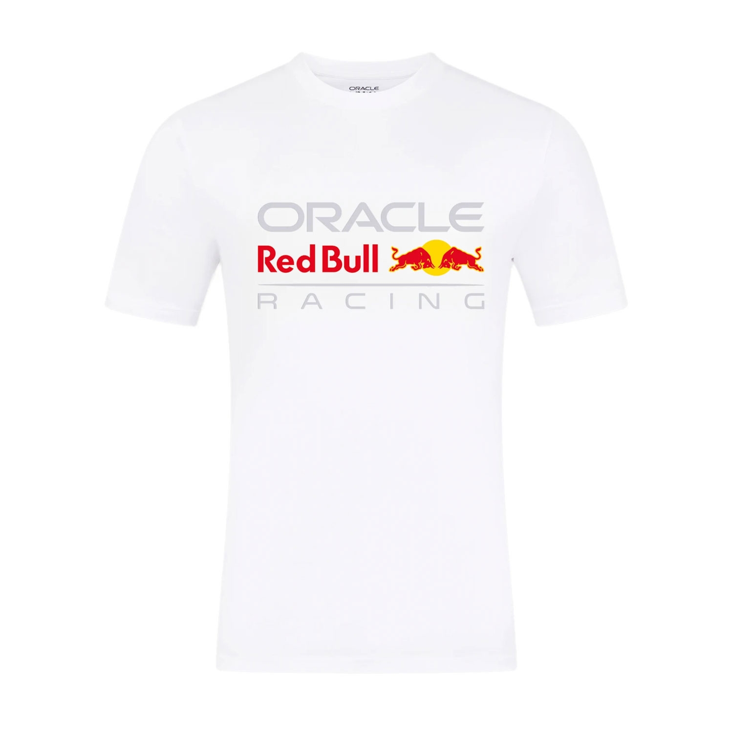 Koszulka T-shirt męska Front Logo biała Red Bull Racing 2025