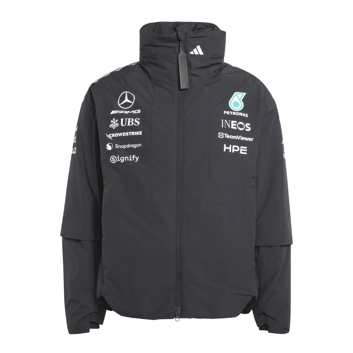 Kurtka męska przeciwdeszczowa Team Mercedes AMG F1 2026