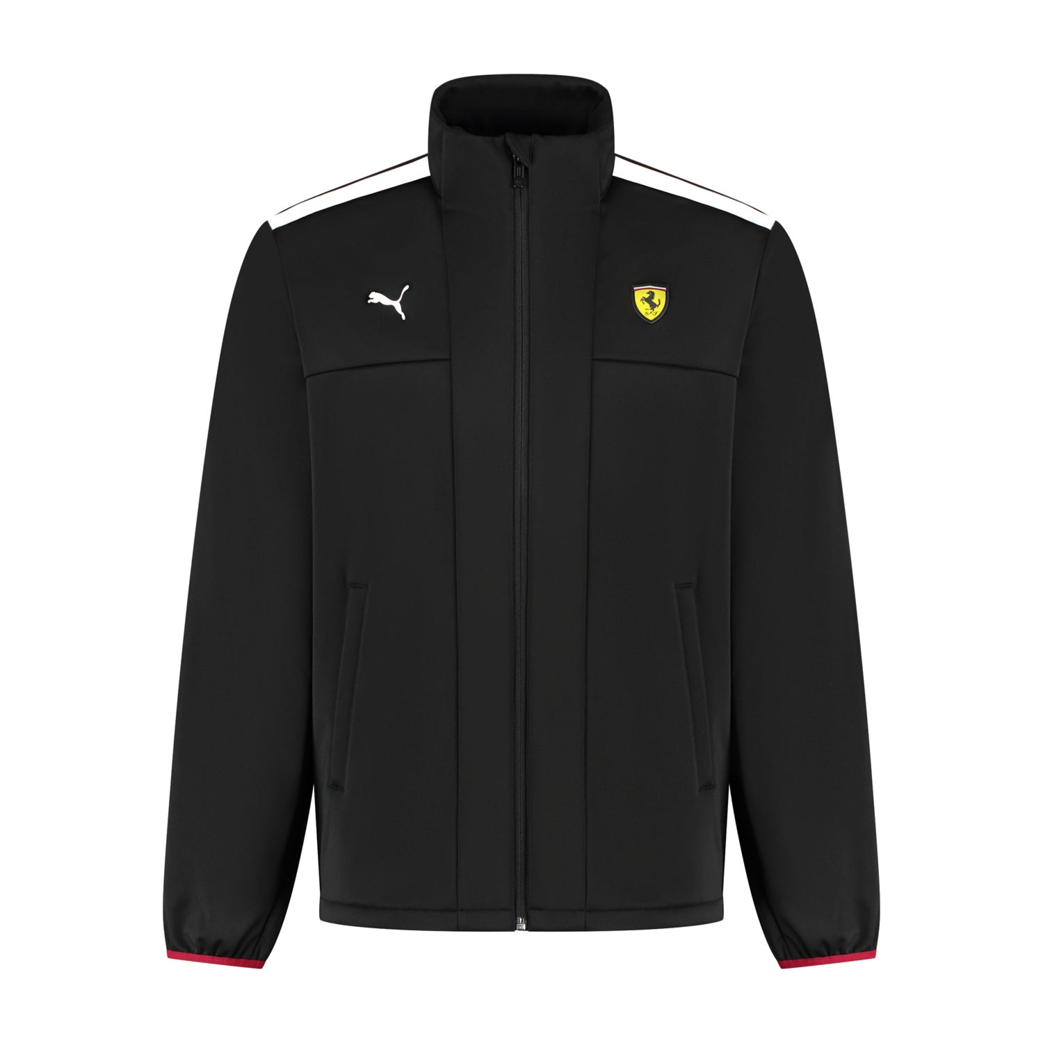 Kurtka męska softshell Logo czarna Ferrari F1 2025