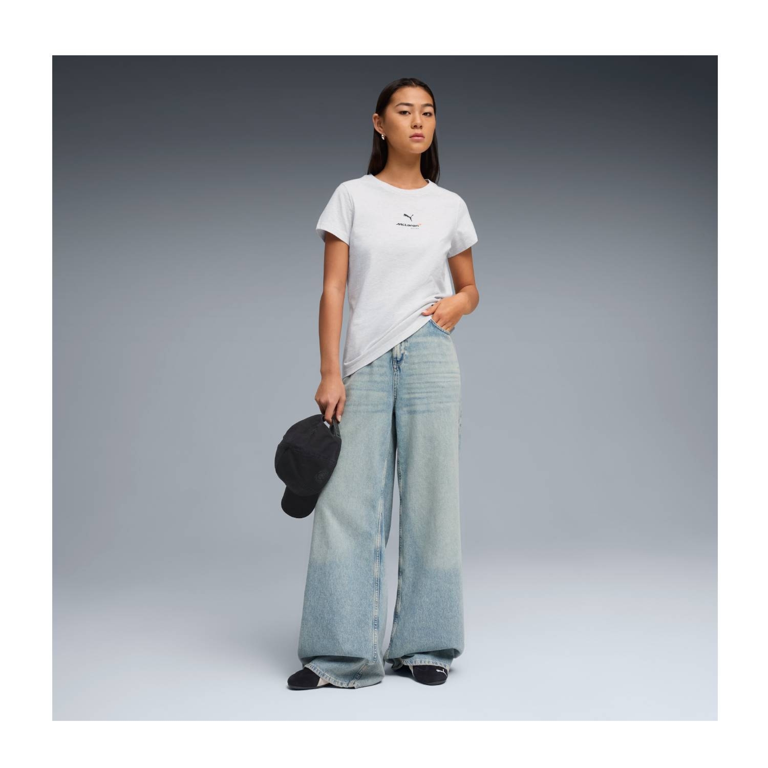 Koszulka T-shirt biała damska Small Logo McLaren F1 2026