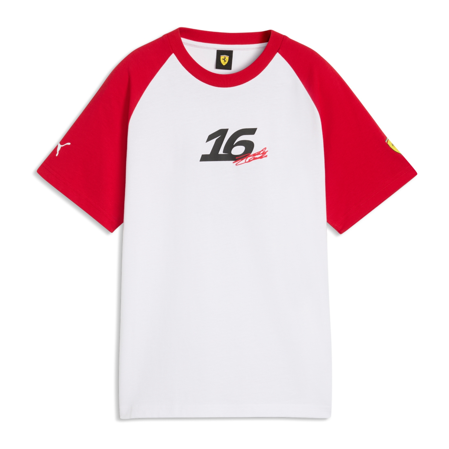 Koszulka T-shirt męska biała Leclerc Graphic Scuderia Ferrari F1 2026