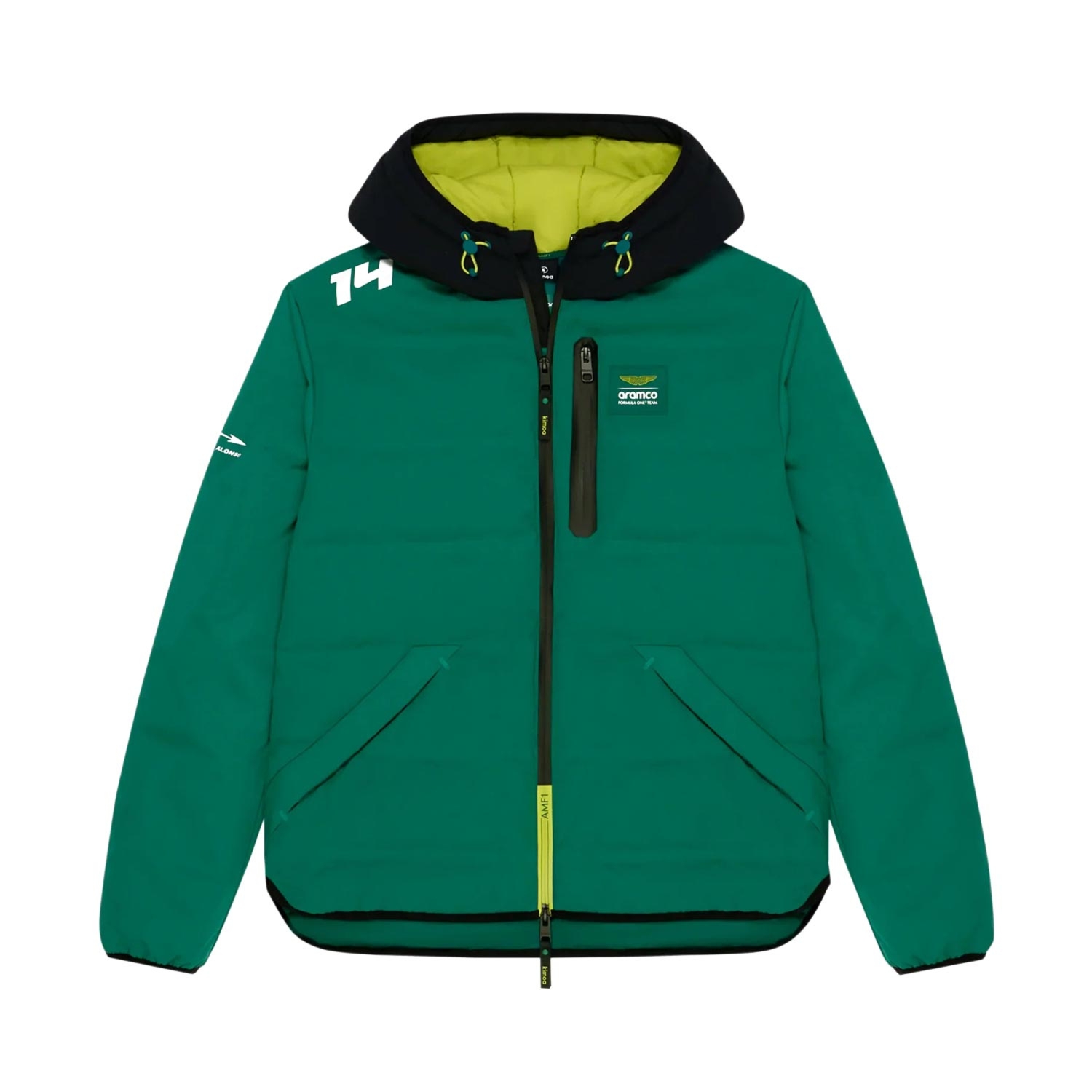 Kurtka męska wiosenna Puffy Alonso Kimoa Aston Martin F1 2024