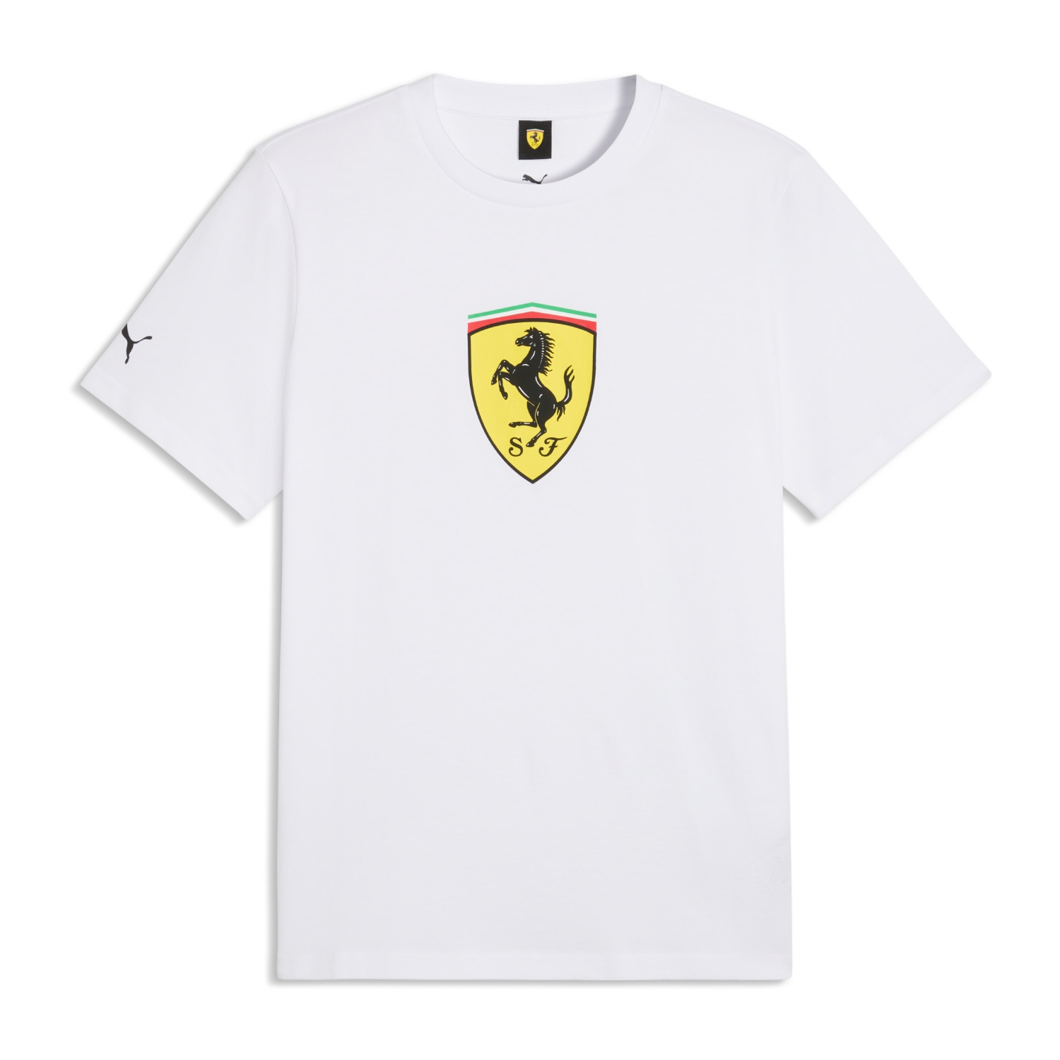 Koszulka T-shirt męska biała Large Logo Scuderia Ferrari F1 2026