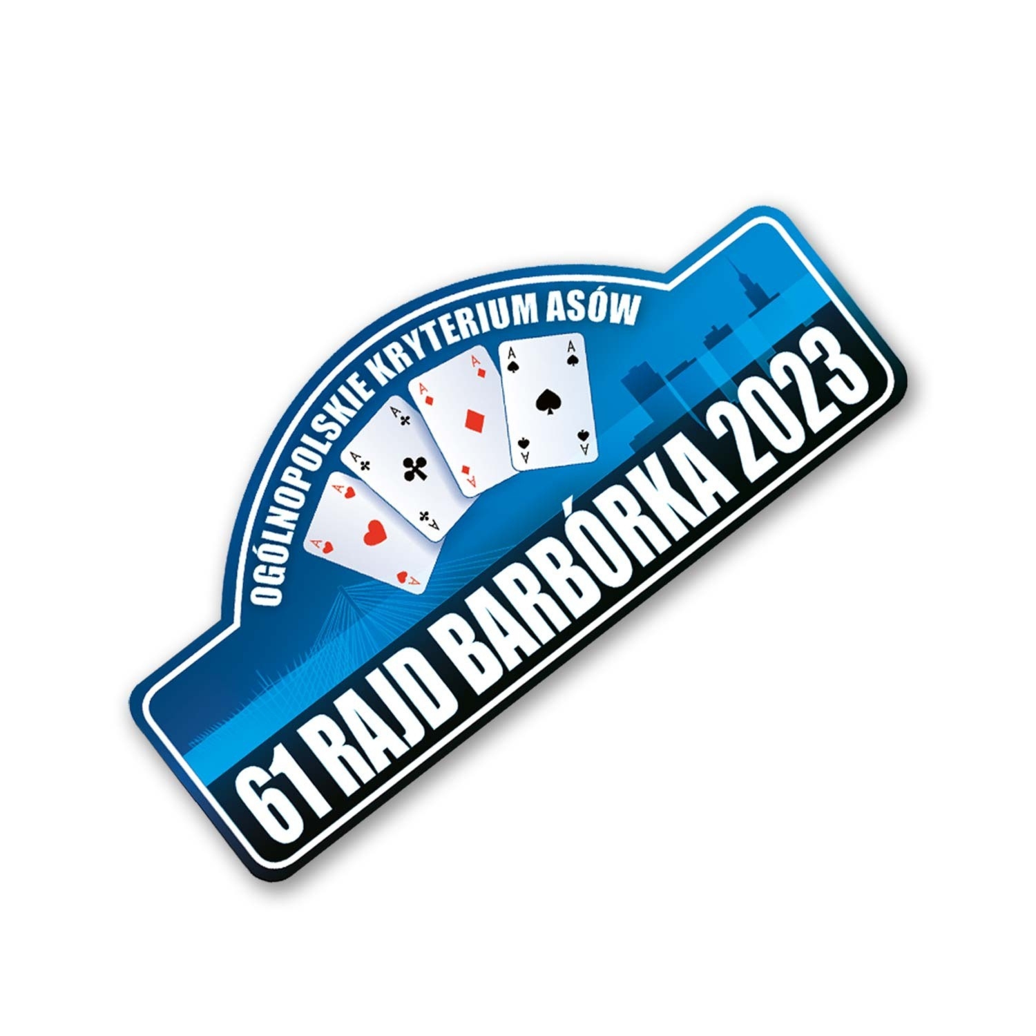 Naklejka pamiątkowa duża Rajd Barbórka 2023