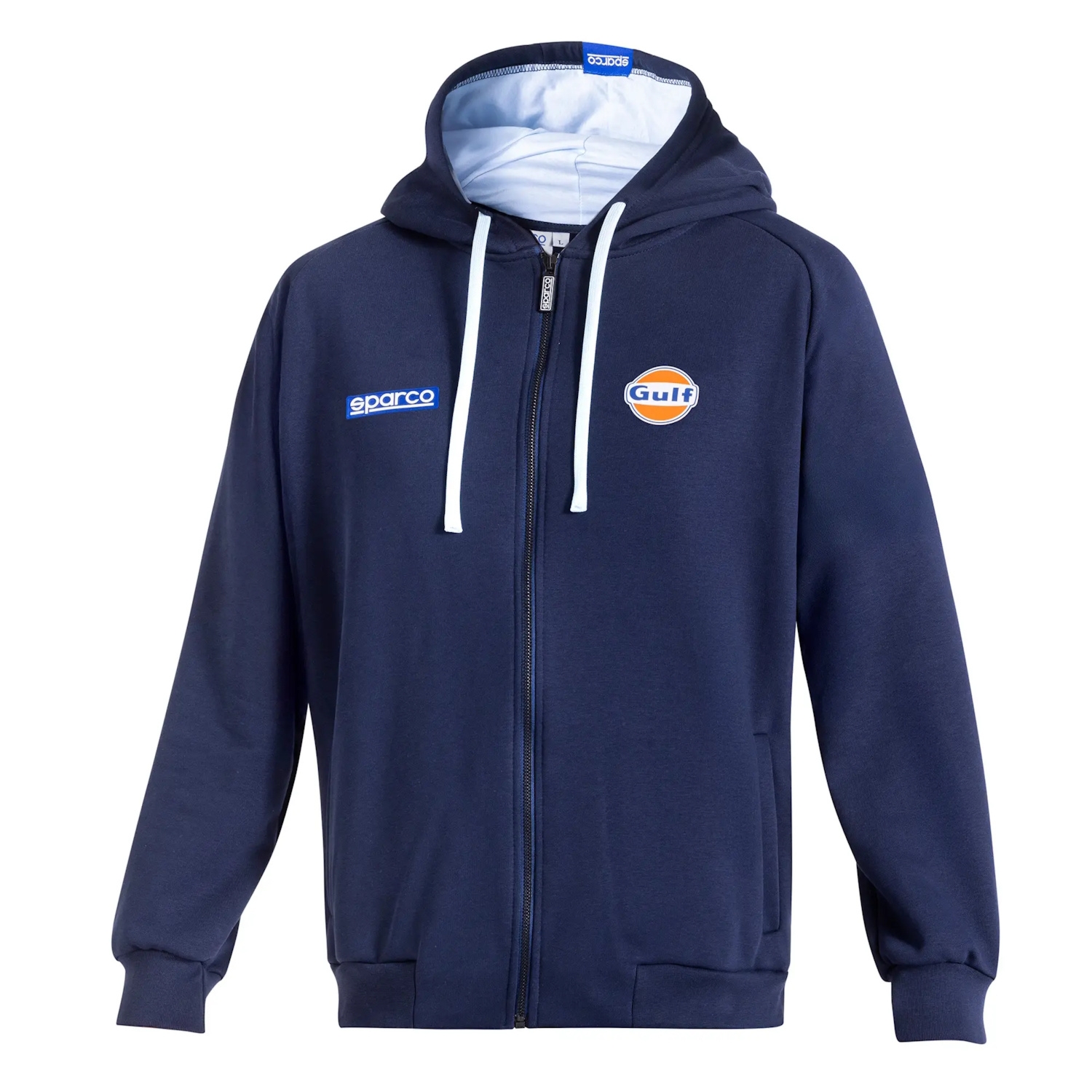 Bluza męska z kapturem Sparco Full Zip GULF MY25 granatowa