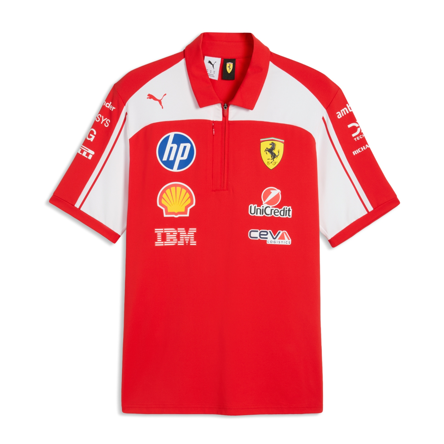 Koszulka polo męska Authentic Team Scuderia Ferrari F1 2026