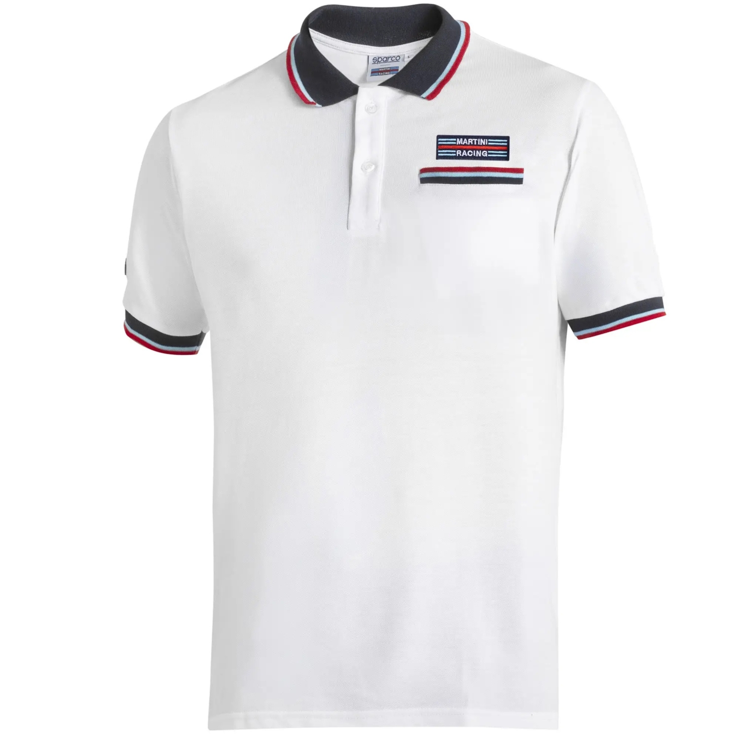 Koszulka polo męska Sparco Martini Pocket biała