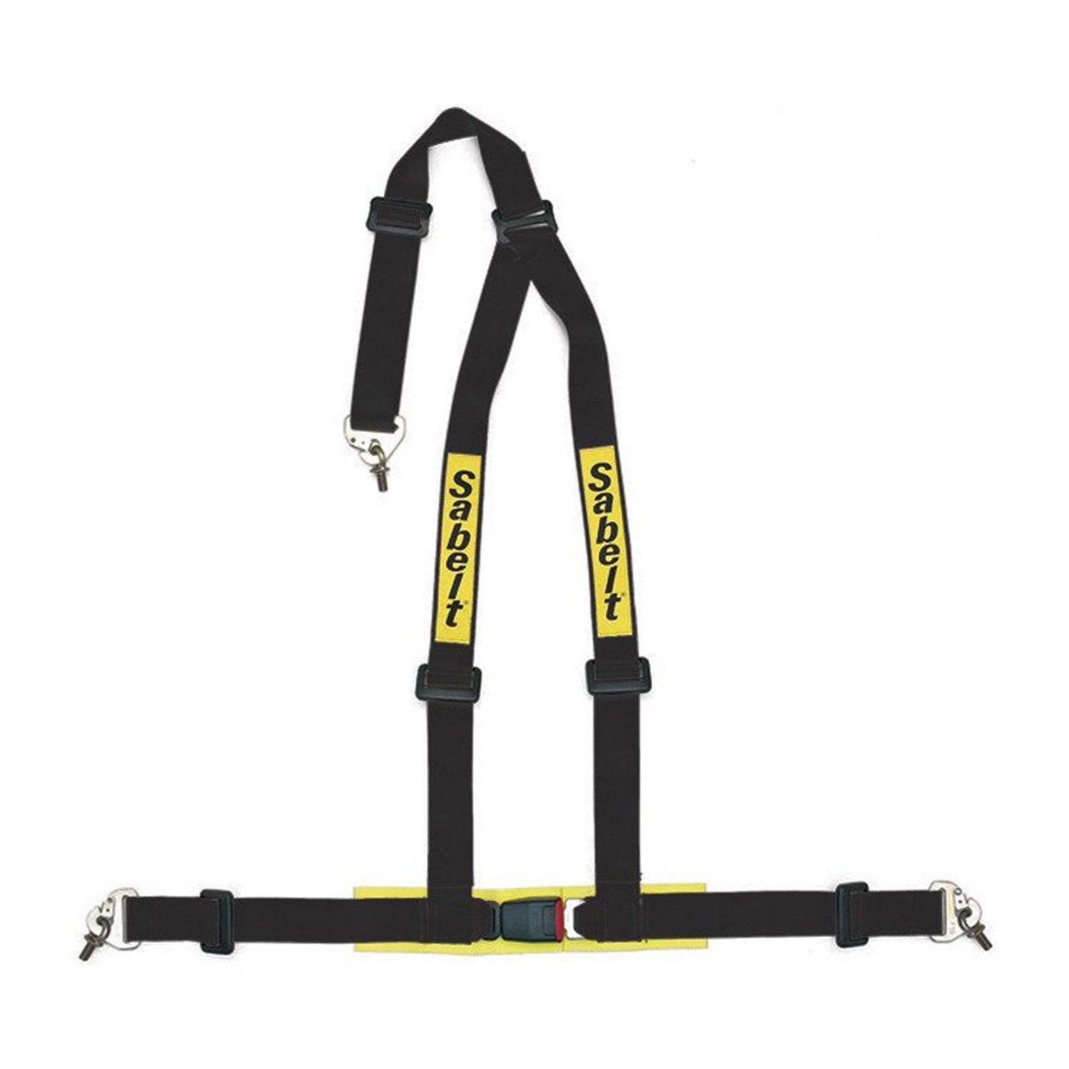 Pasy 3-punktowe Sabelt 2" czarne (ECE) Snap Hook