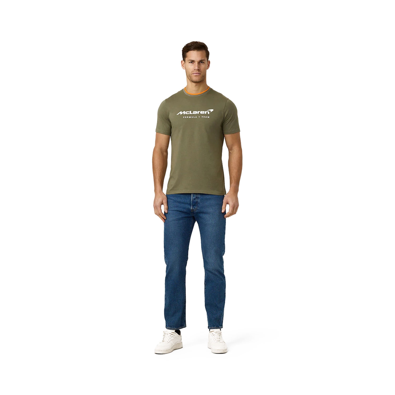 Koszulka t-shirt męska Essentials zielona McLaren F1 2025