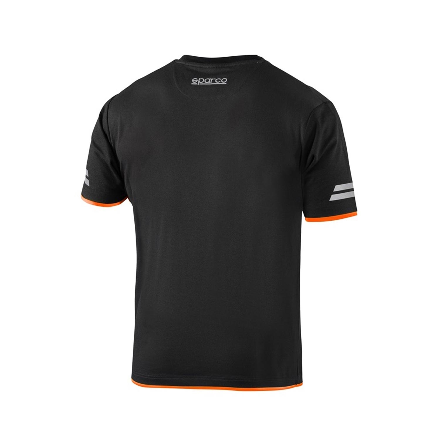 Koszulka t-shirt męska TECH Sparco czarno-pomarańczowy