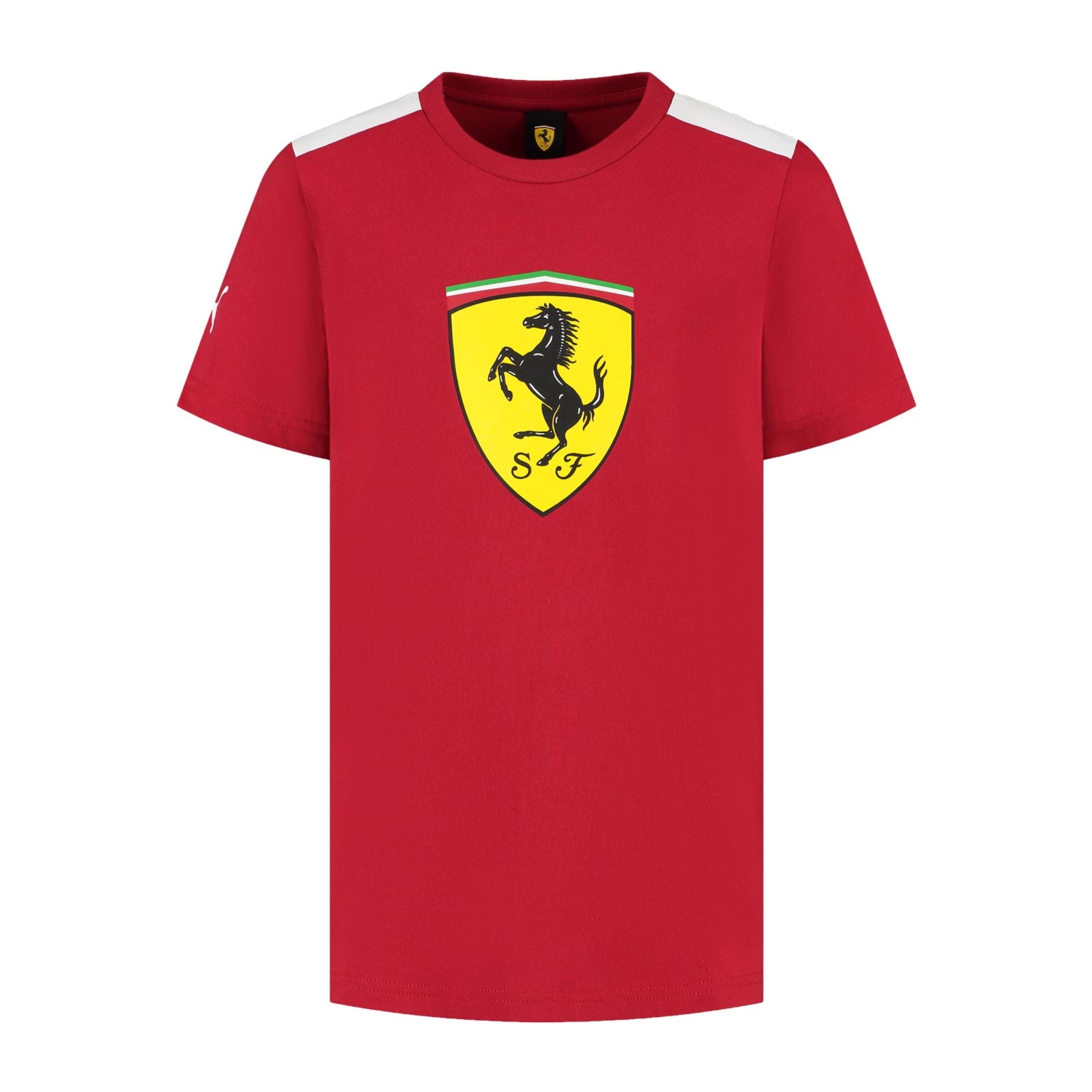 Koszulka T-shirt męska Shield czerwona Ferrari F1 2025