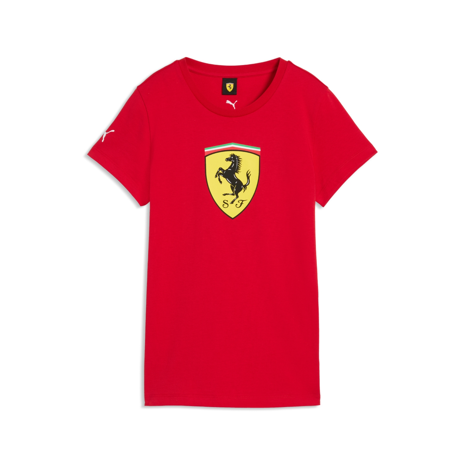 Koszulka T-shirt damska czerwona Large Logo Scuderia Ferrari F1 2026