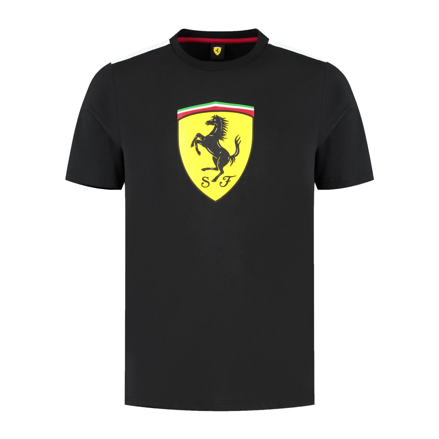 Koszulka T-shirt męska Shield czarna Ferrari F1 2025