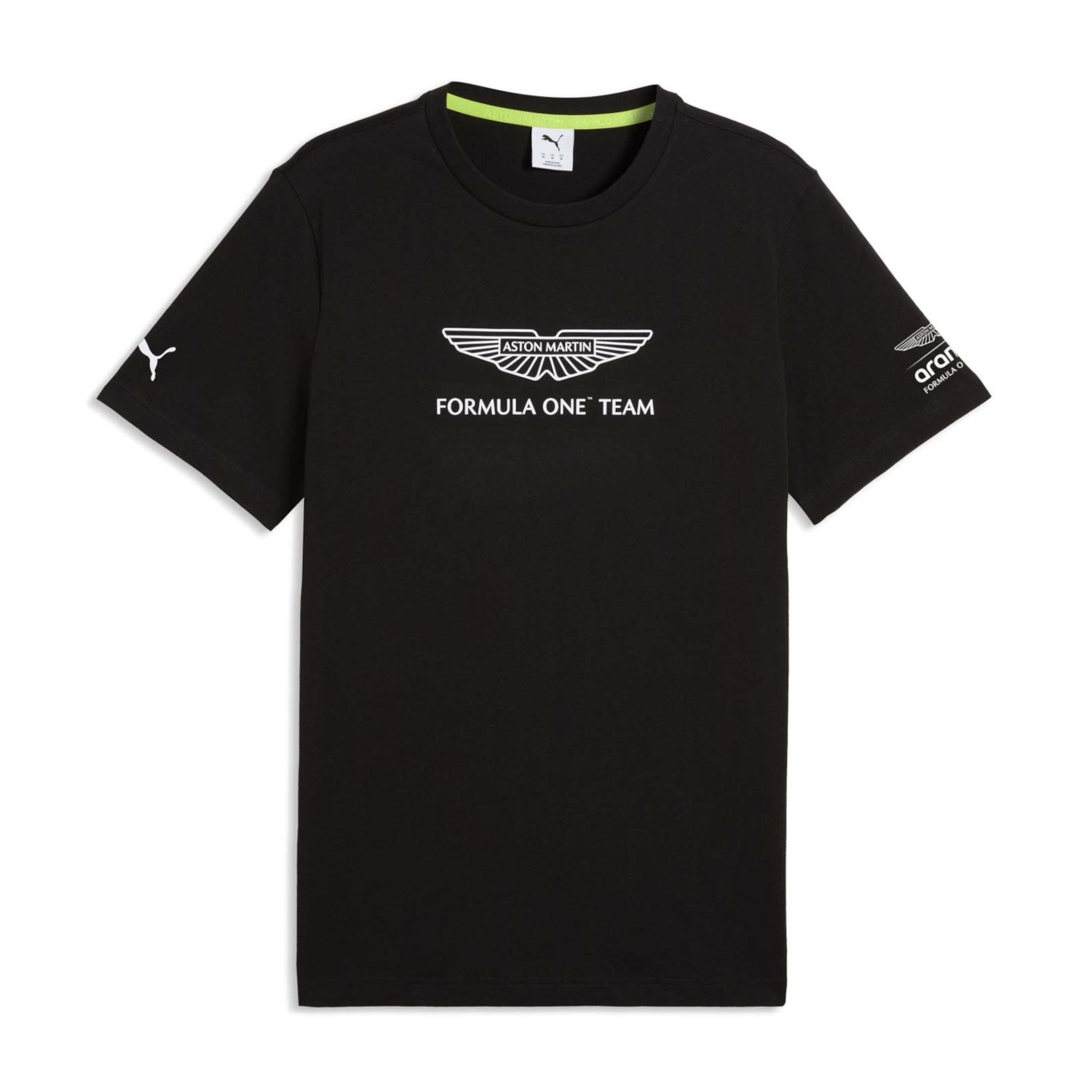 Koszulka t-shirt męska czarna Large Logo Aston Martin F1 2026
