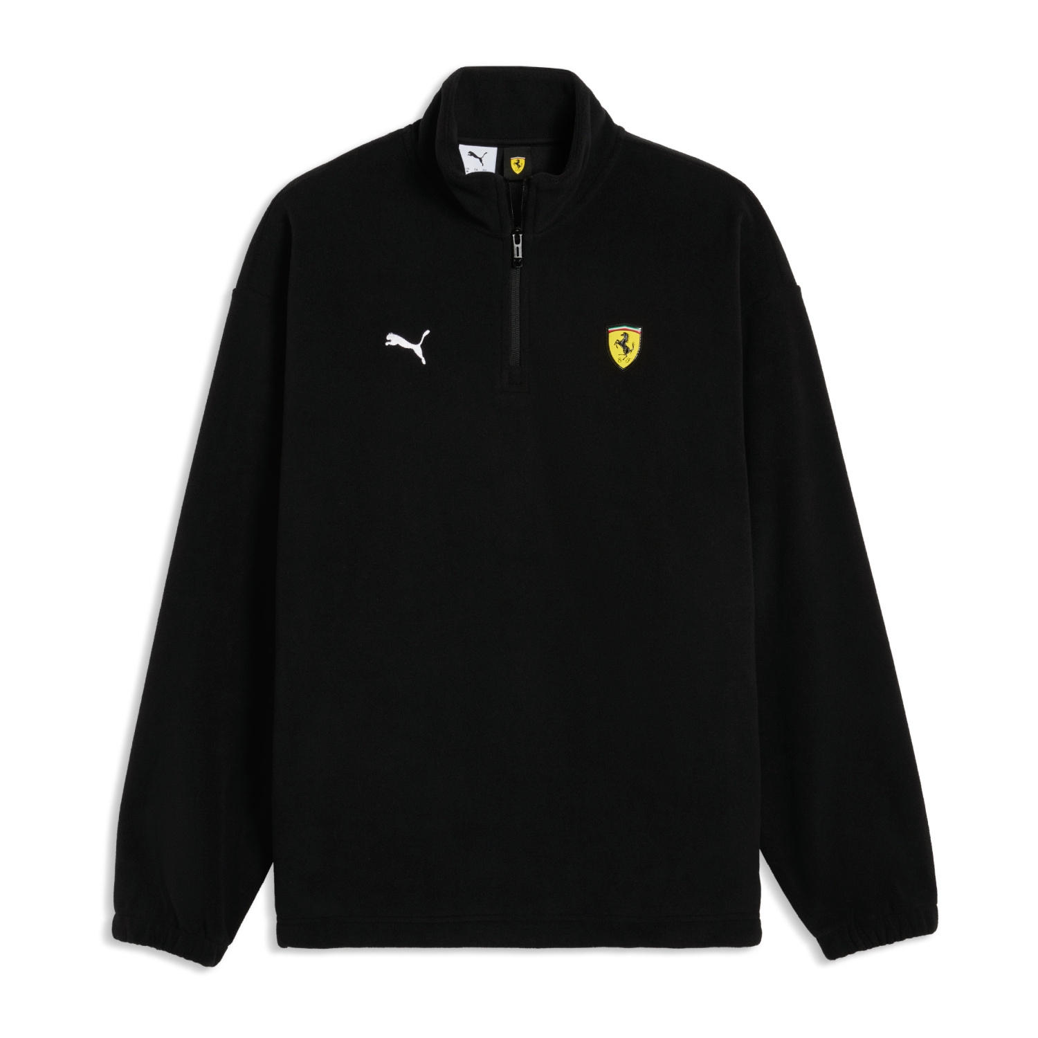Bluza męska 1/4 Zip czarna Scuderia Ferrari F1 2026