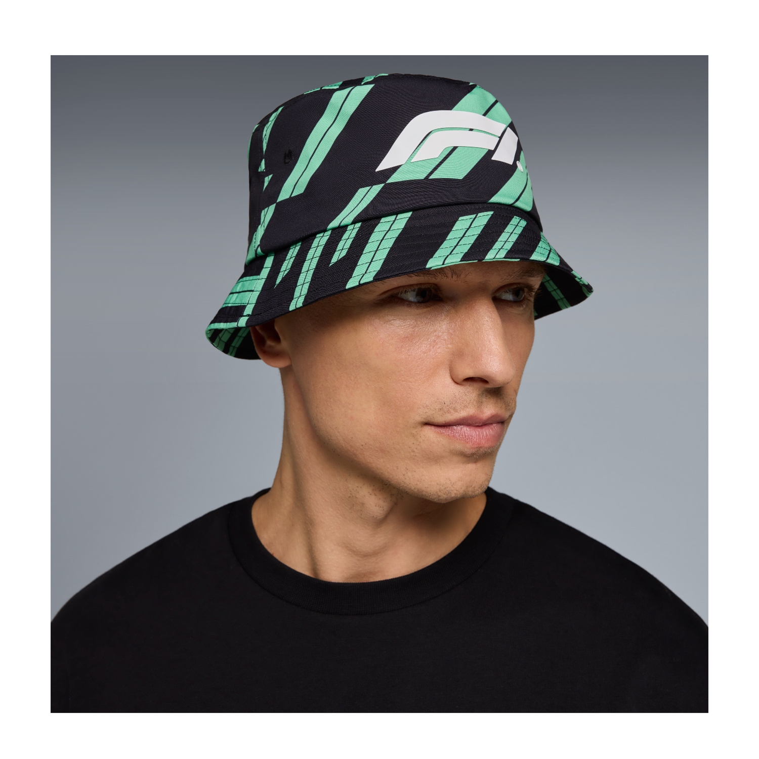 Kapelusz męski Track Graphic zielony Formula 1 2026