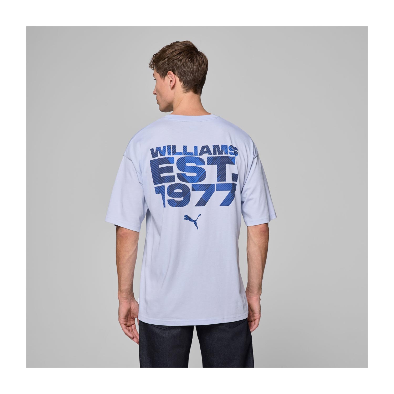 Koszulka t-shirt męska Oversized niebieska Williams Racing 2025