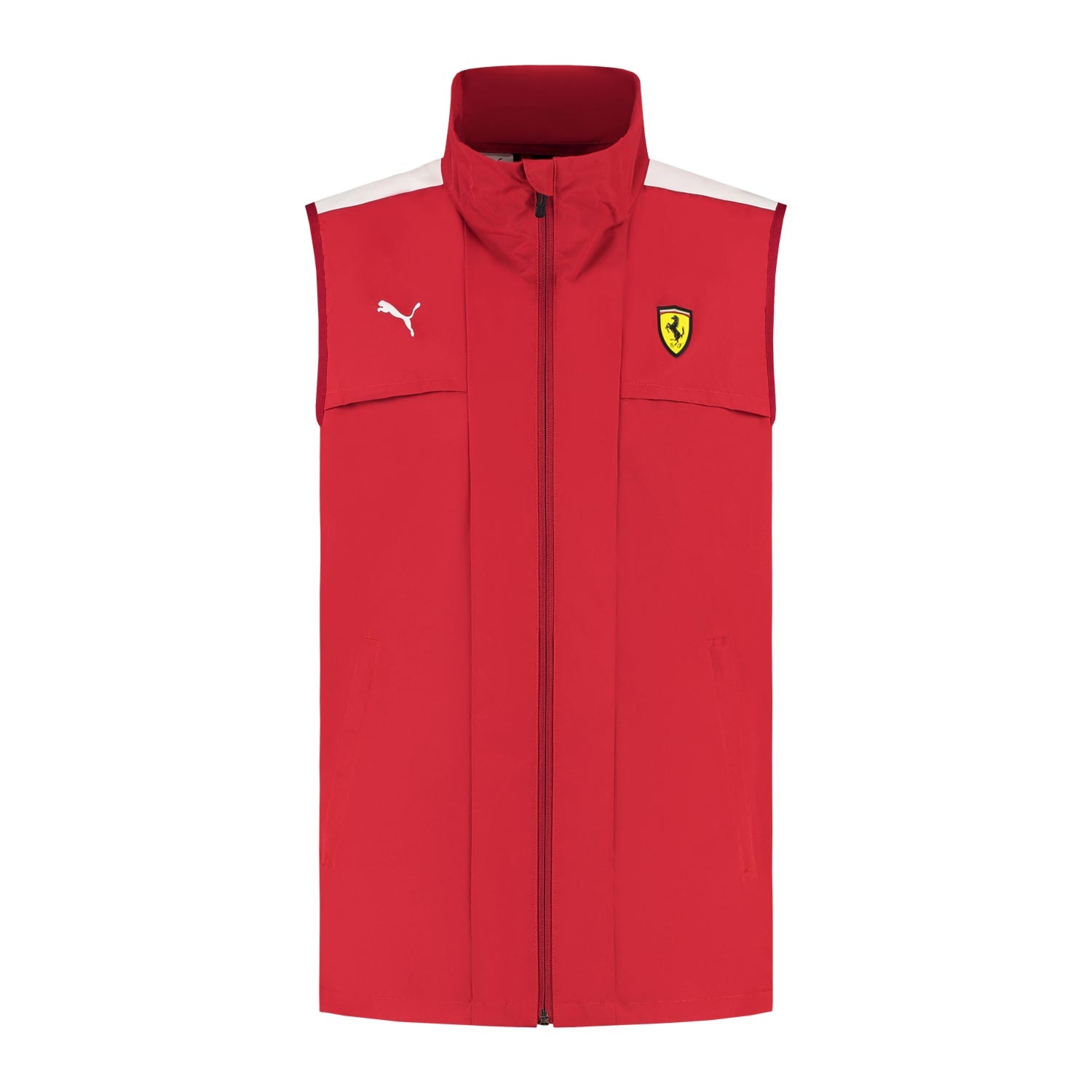 Bezrękawnik męski Logo czerwony Ferrari F1 2025