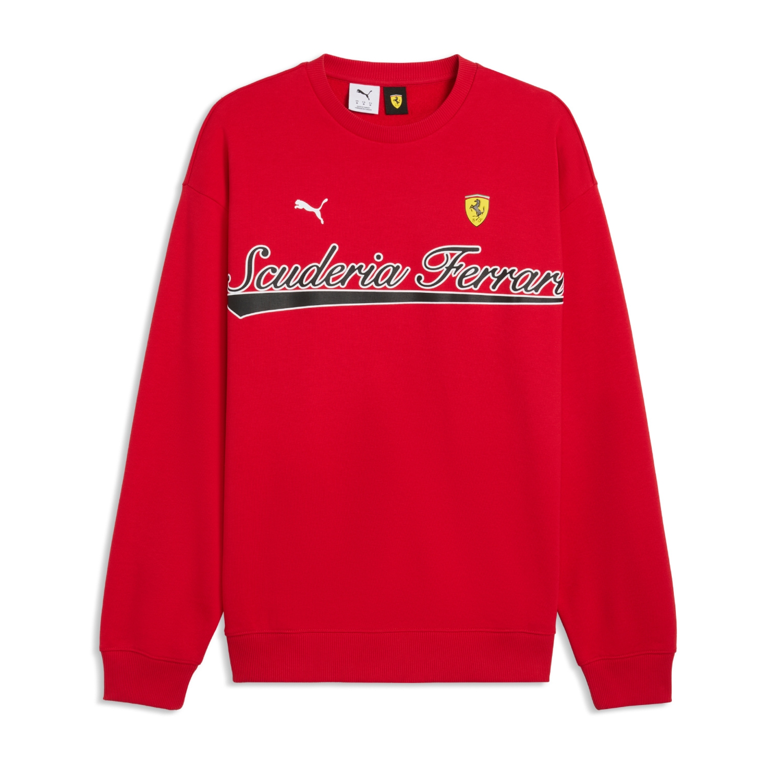 Bluza męska czerwona Crew Neck Scuderia Ferrari F1 2026