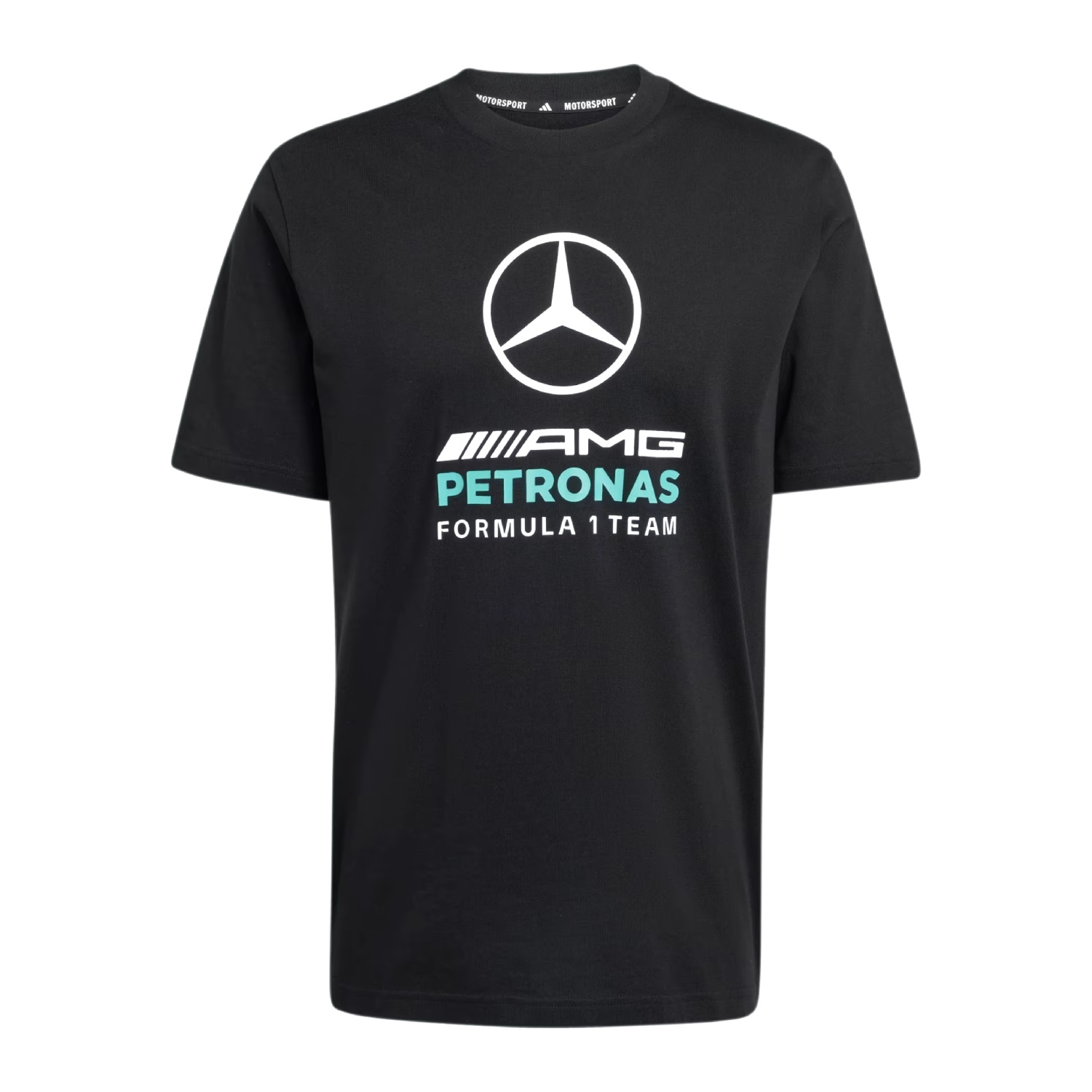 Koszulka męska t-shirt czarna Large Logo Mercedes AMG F1 2026