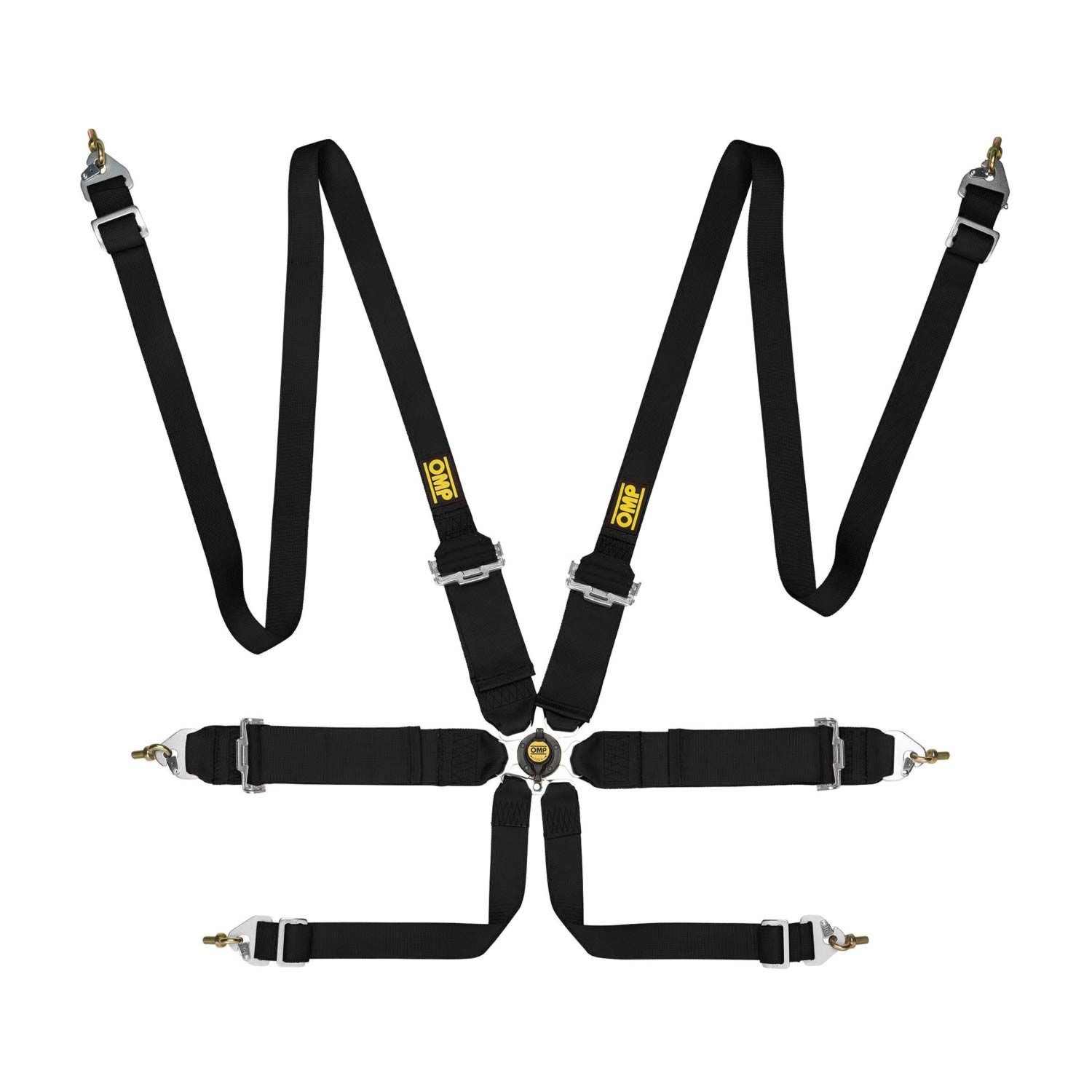 Pasy bezpieczeństwa 6 - punktowe OMP Saloon FHR czarne