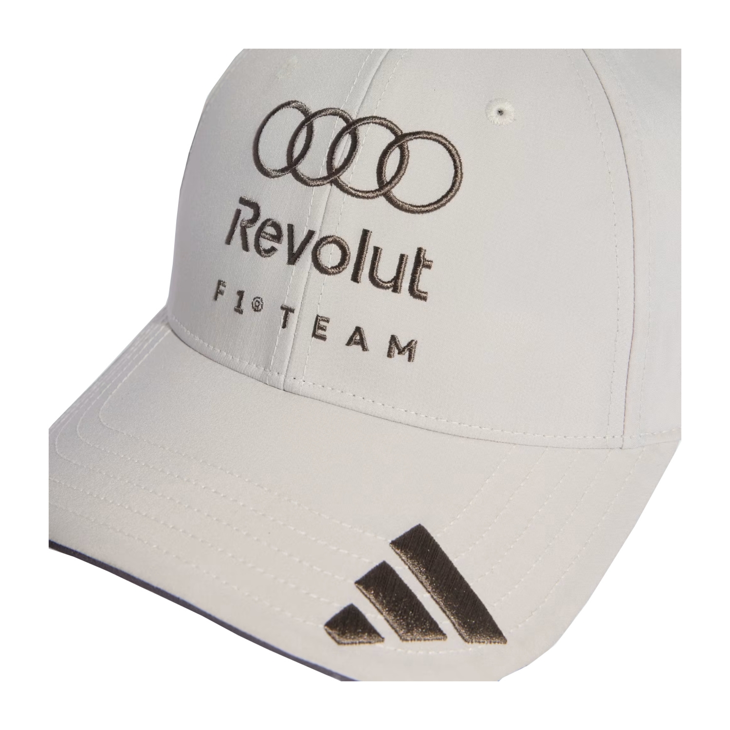 Czapka baseballowa męska beżowa Team Audi F1 2026