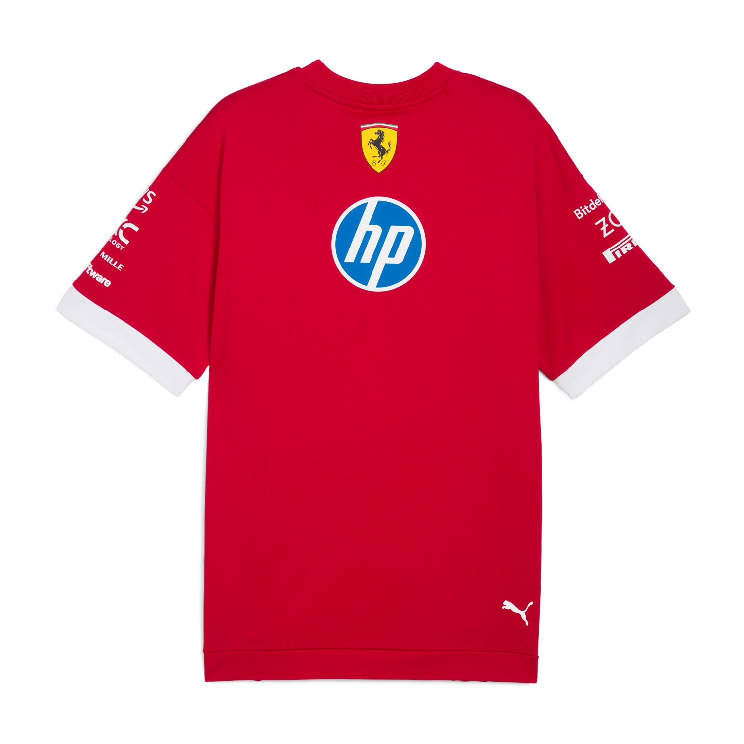 Koszulka T-shirt męska Drivers Oversized Team czerwona Scuderia Ferrari F1 2025