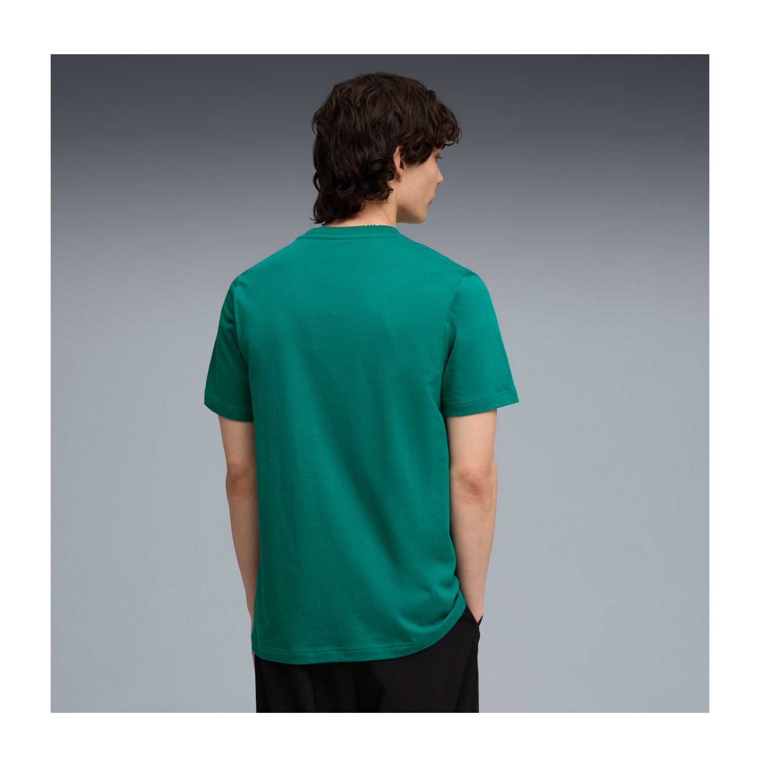 Koszulka t-shirt męska zielona Large Logo Aston Martin F1 2026