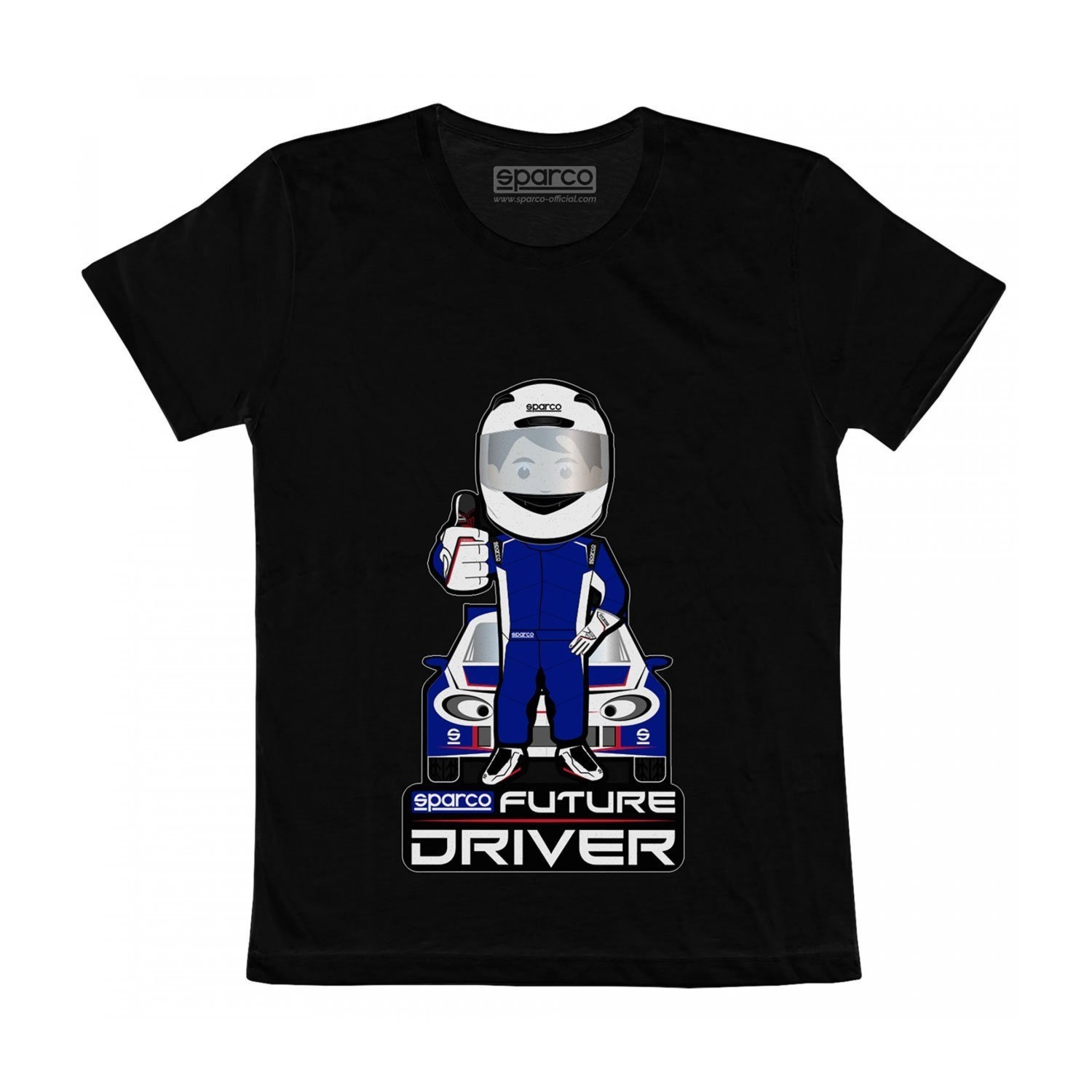 Koszulka T-shirt dziecięca Future Driver Sparco czarna