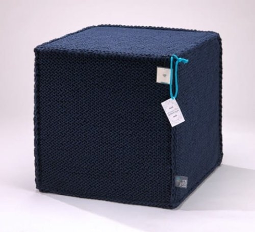 Фото - Пуф / банкетка We love beds Puf do siedzenia Beauty Cube dark blue