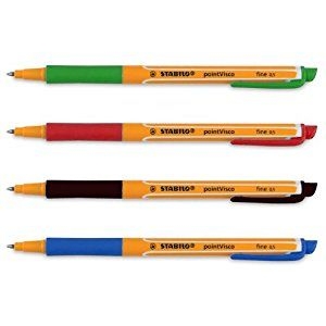 Zdjęcia - Długopis STABILO Pióro kulkowe  pointVisco - komplet 4 kolorów w etui 