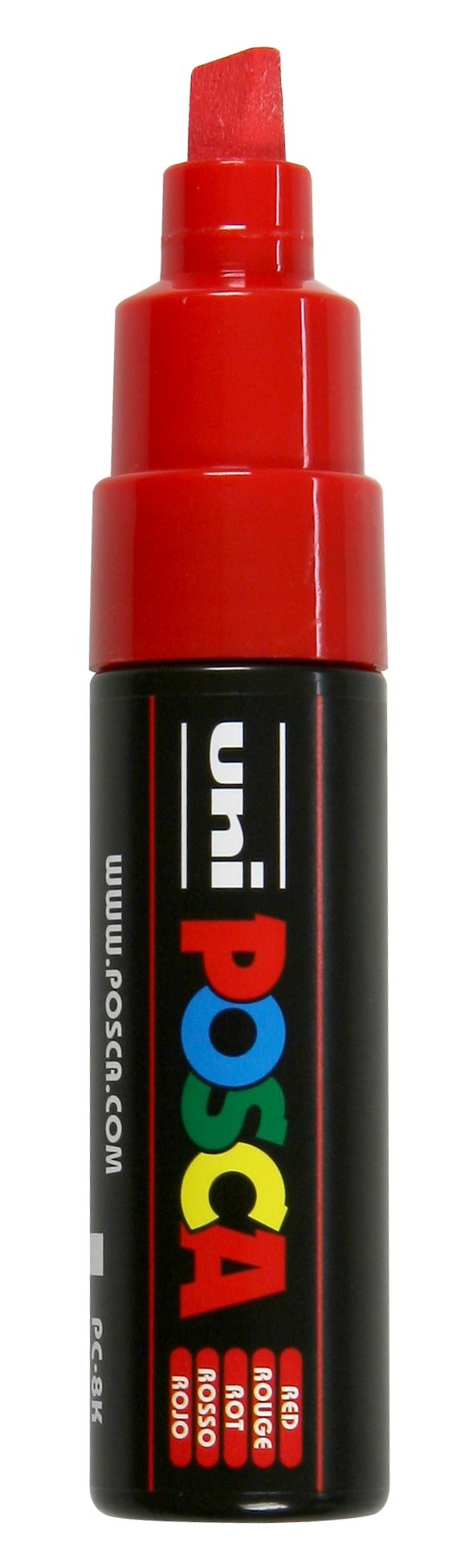 Zdjęcia - Pisak UNI Marker z farbą plakatową  POSCA PC-8K - czerwony 