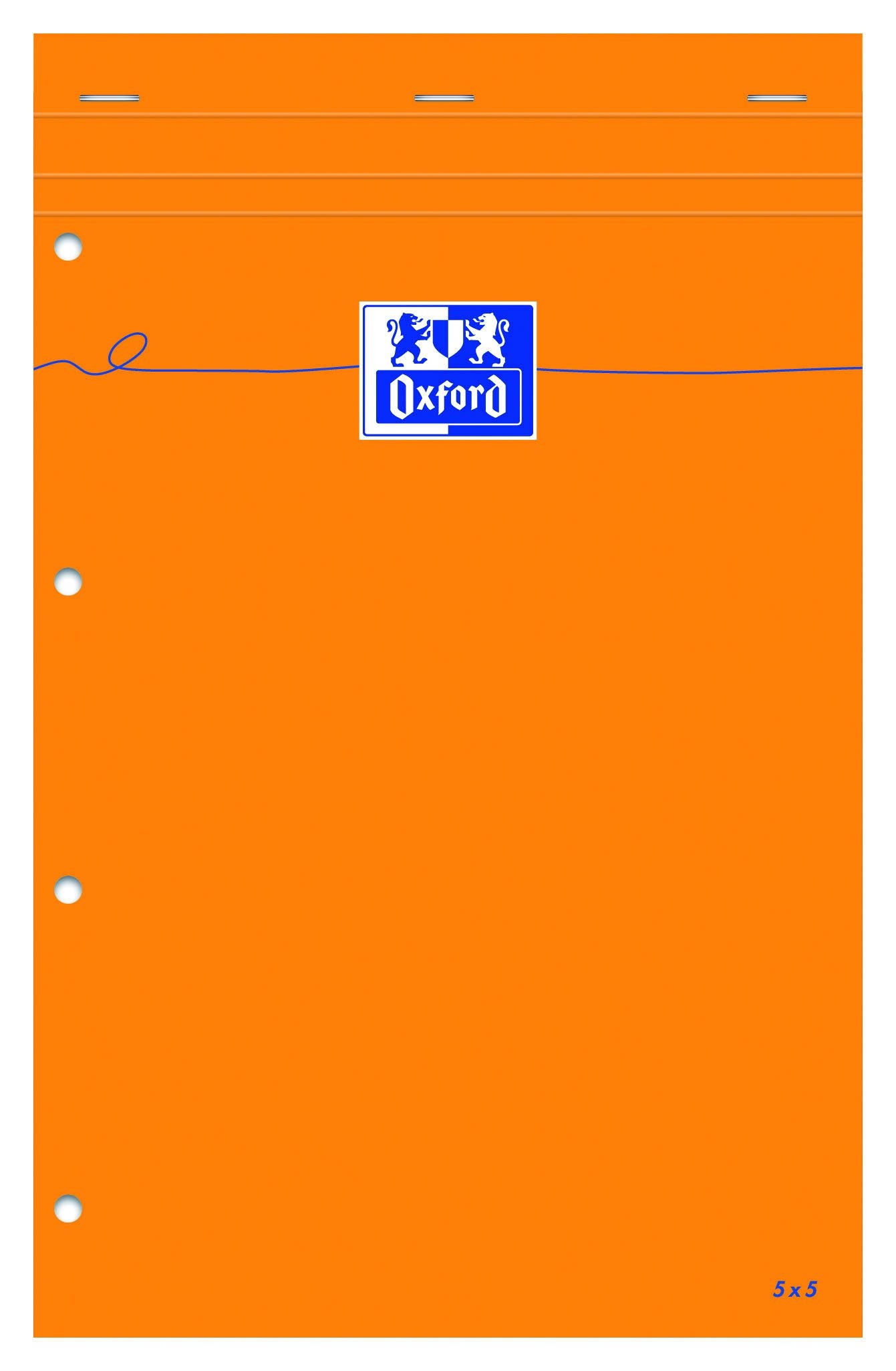Фото - Стікери й папірці Oxford Blok notatnikowy  Everyday A4+ w kratkę - pomarańczowy 