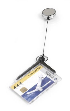 Zdjęcia - Akcesorium Durable Etui do kart identyfikacyjnych Card Holder De Luxe Pro - szare / 1 