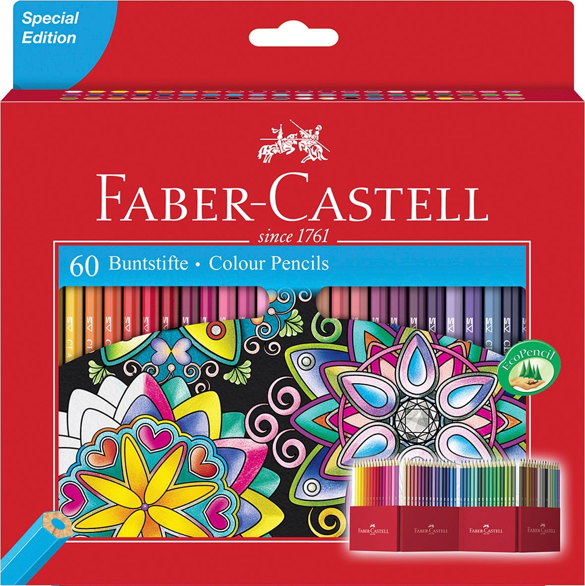 Фото - Малювання Faber-Castell Kredki ołówkowe  Zamek - 60 kolorów 