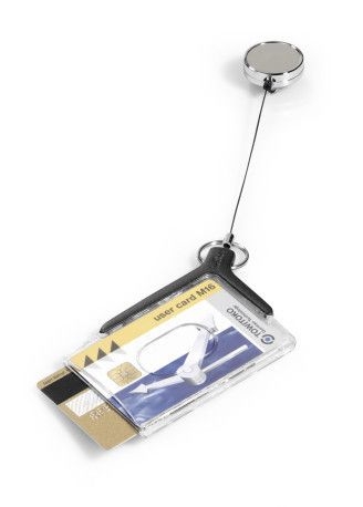 Фото - Аксесуар Durable Etui do kart identyfikacyjnych Card Holder De Luxe Pro Duo - szare 