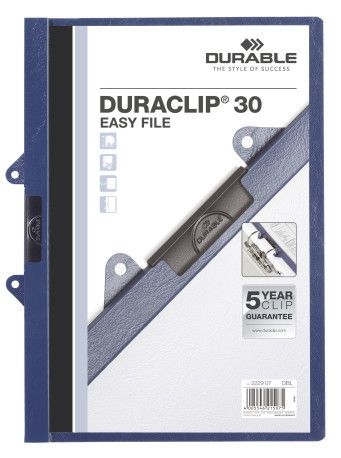 Фото - Папки / короби Durable Skoroszyt zaciskowy o pojemności do 30 kartek Duraclip Easy File  