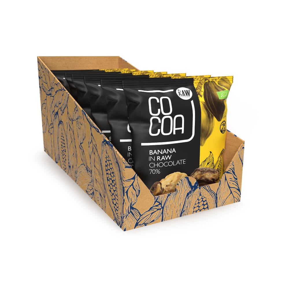 Banany w surowej czekoladzie 70% x7