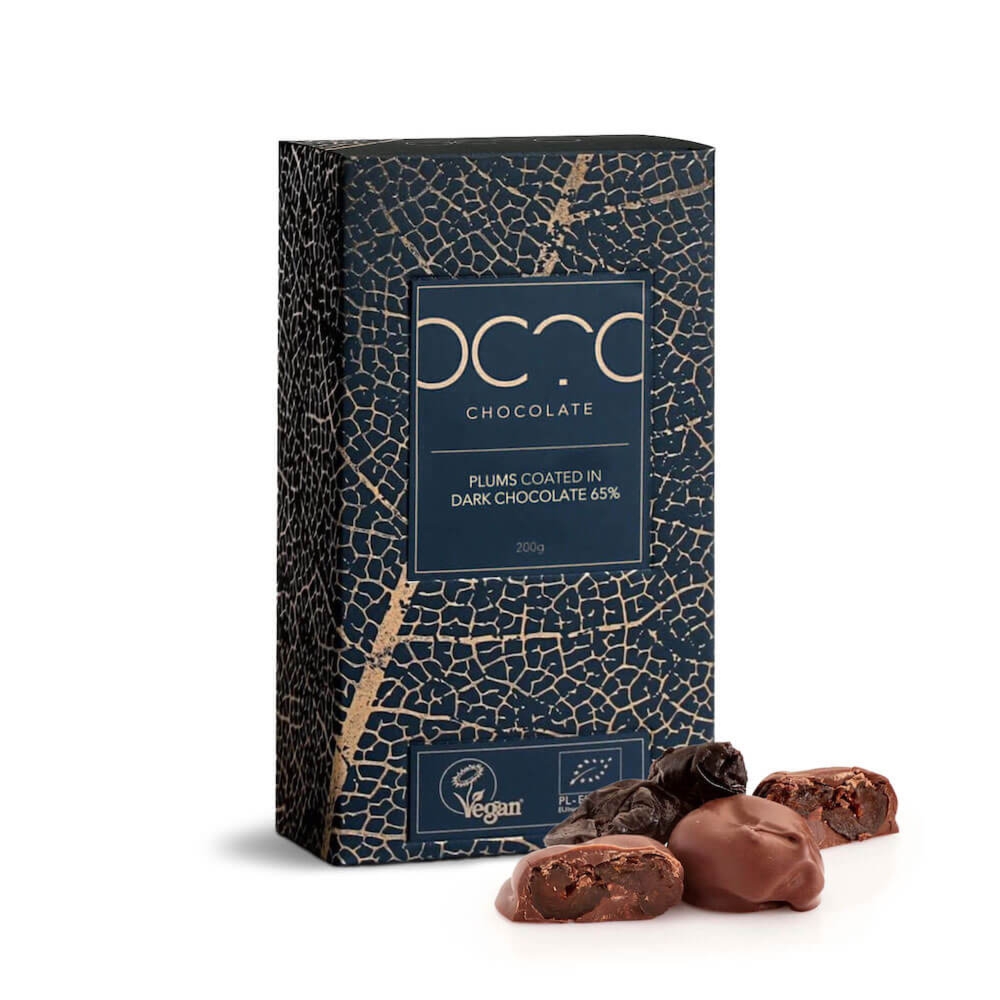 Śliwki w czekoladzie ciemnej 65%