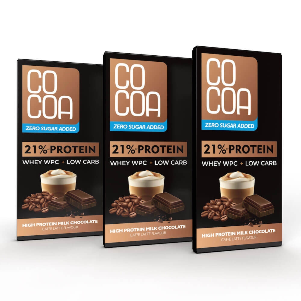 Czekolada proteinowa latte 0% added sugar x3