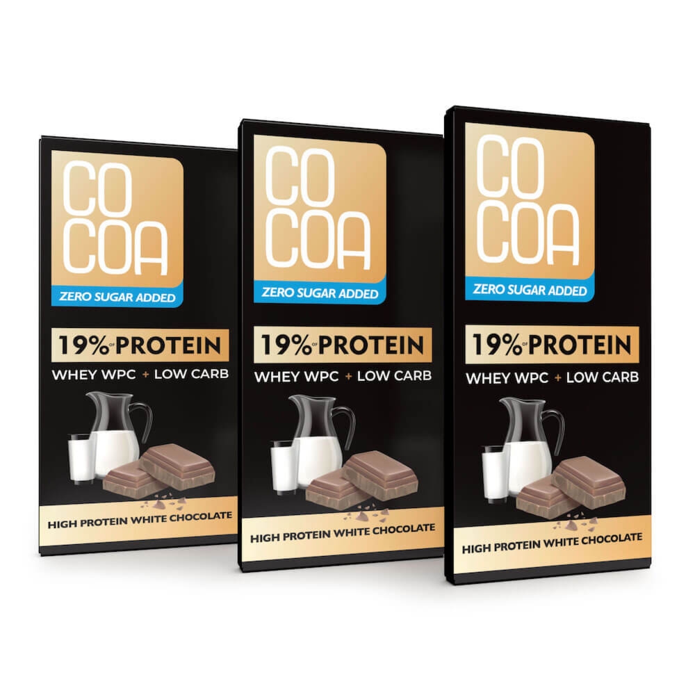 Czekolada proteinowa biała 0% added sugar x3