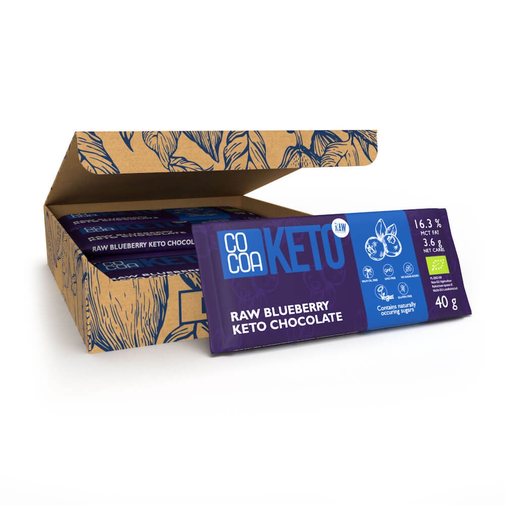 Keto czekolada ciemna jagodowa x12