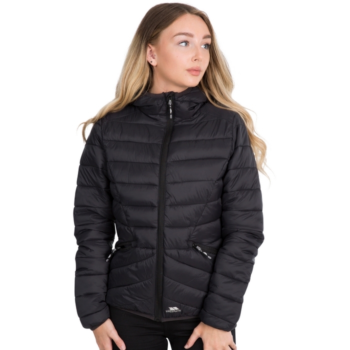 Kurtka pikowana damska alyssa trespass black - xxs