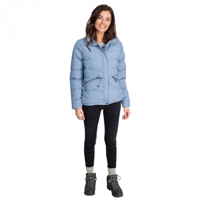 Kurtka pikowana damska angelina trespass denim blue marl - s