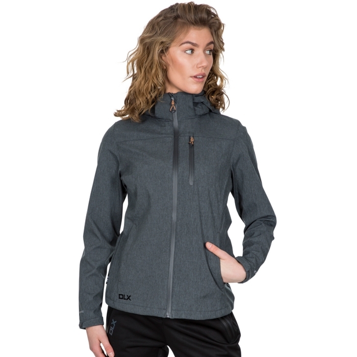 Kurtka trekkingowa damska claren ii dlx trespass dark grey marl - m