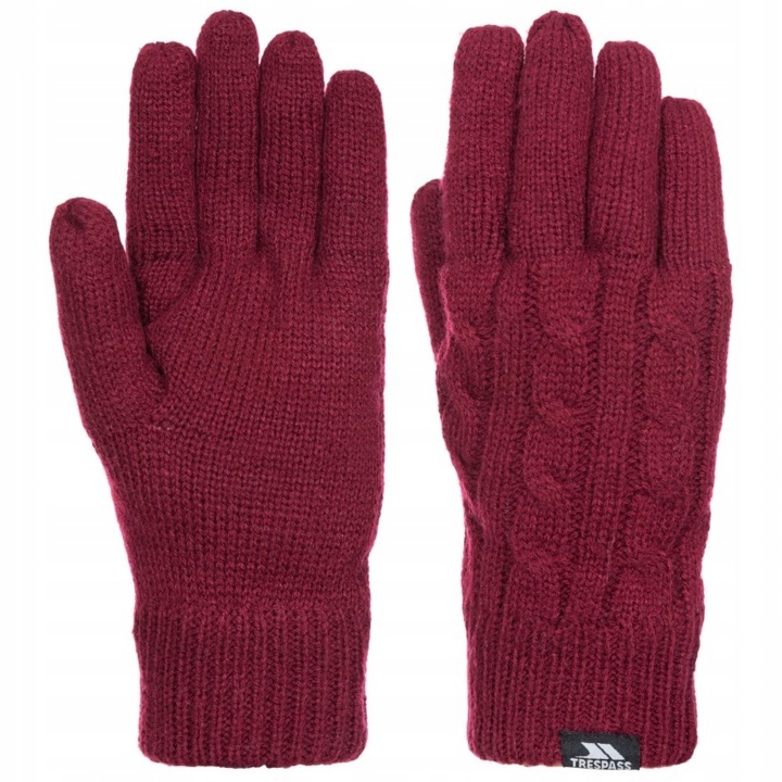 Rękawice zimowe damskie sutella trespass burgundy - l/xl