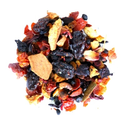 Sypana herbata owocowa ADWENTOWA hibiskus jabłko lentylki 190g