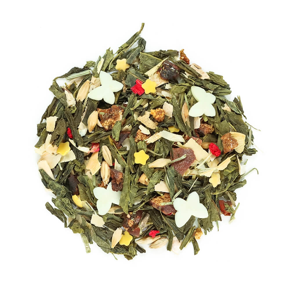 Sypana herbata zielona flower power 130g g idealny prezent dla najblizszych mamy taty na dzień matki