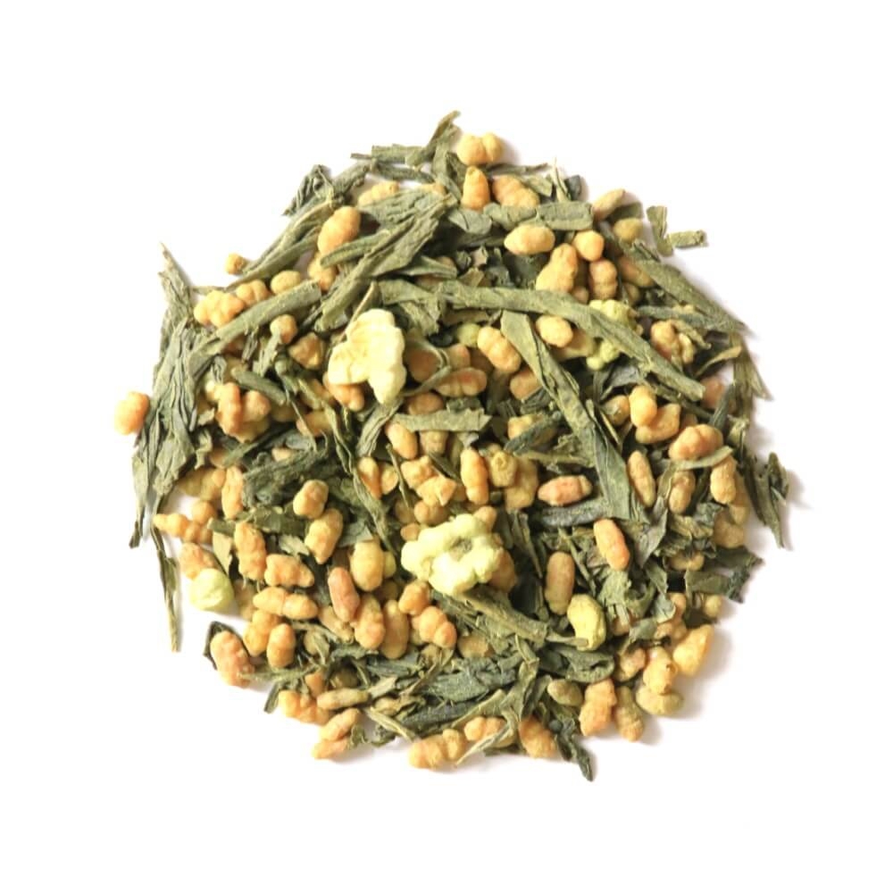Liściasta herbata zielona smakowa MĄDROŚĆ matcha prażony ryż 130g